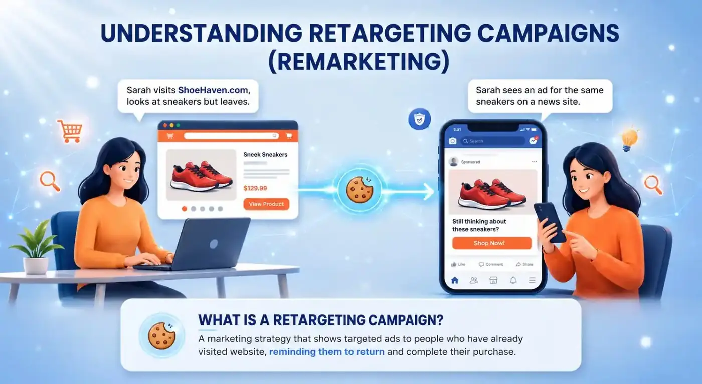 Remarketing campaigns for website visitors